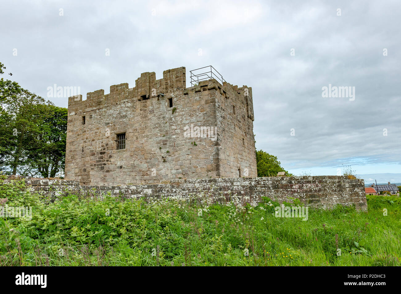 cresswell-pele-tower-northumberland-england-stock-photo-alamy