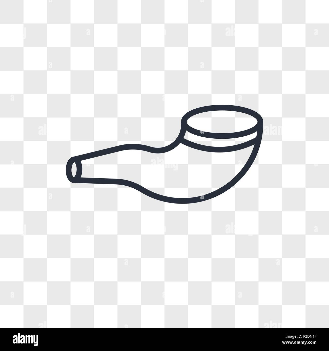 Shofar vector icon isolated on transparent background, Shofar logo