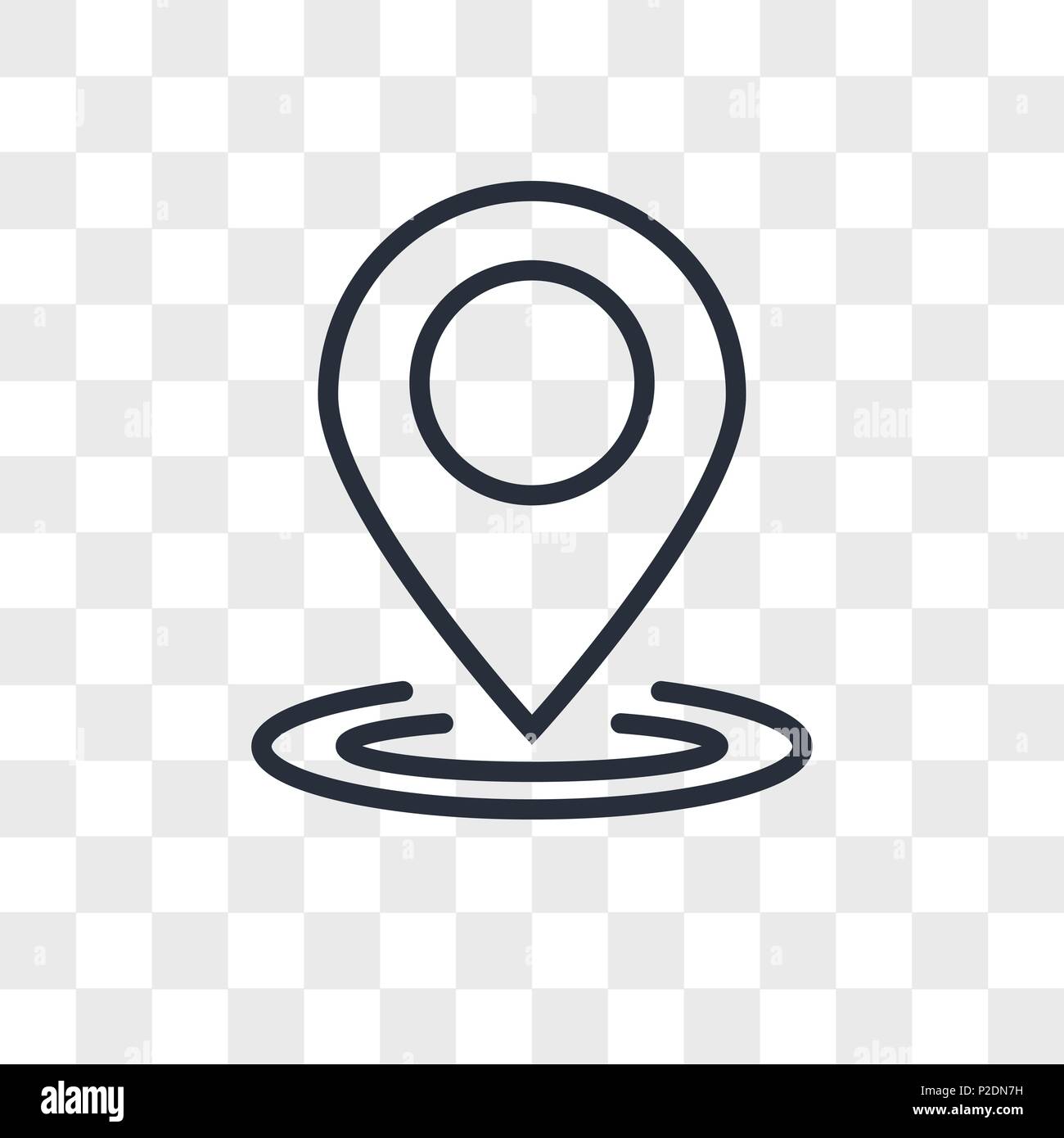 location vector icon isolated on transparent background, location logo