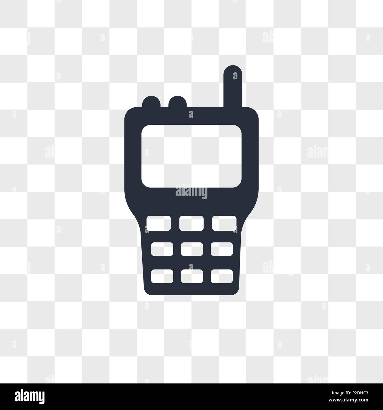 Walkie talkie vector icon isolated on transparent background, Walkie talkie  logo concept Stock Vector Image & Art - Alamy