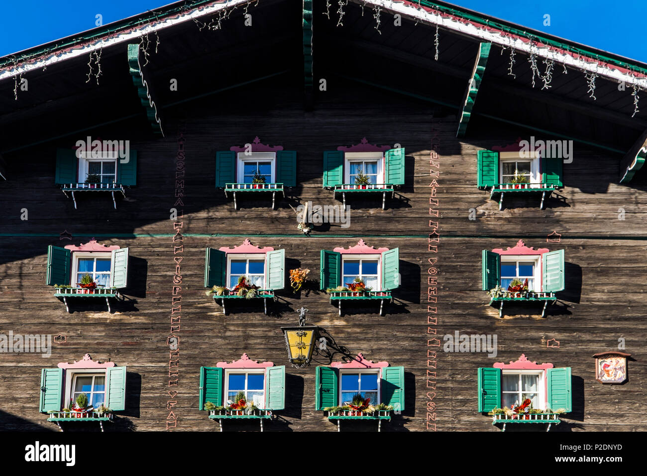 Traditional house at Zell am See, Salzburger Land, Austria, Europe Stock Photo