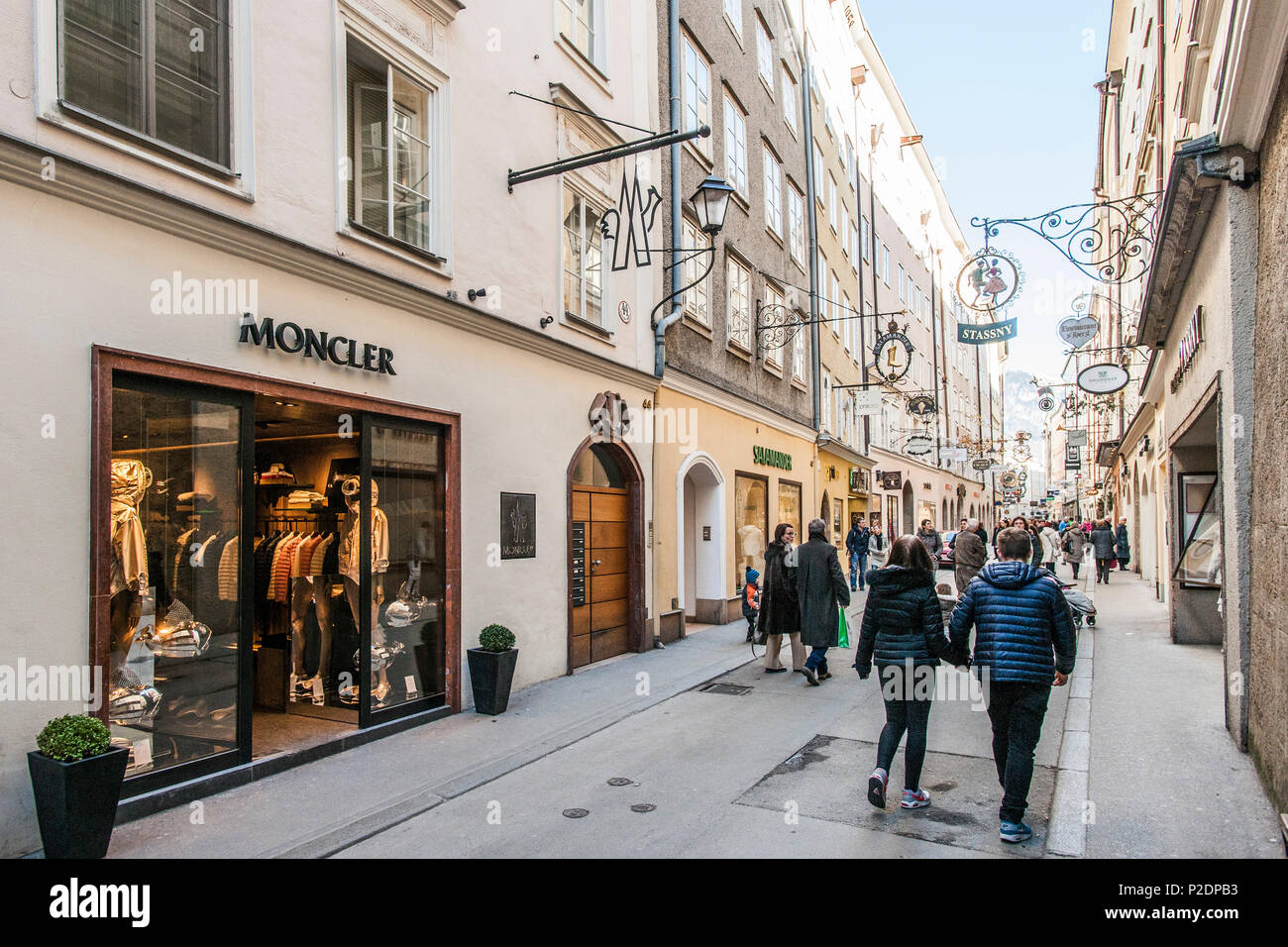 People in the streets of Salzburg, Austria, Europe Stock Photo - Alamy