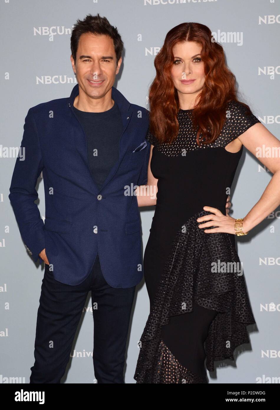 NBC Universal Upfronts NYC  Featuring: Eric McCormack and Debra Messing Where: NYC, New York, United States When: 14 May 2018 Credit: Patricia Schlein/WENN.com Stock Photo