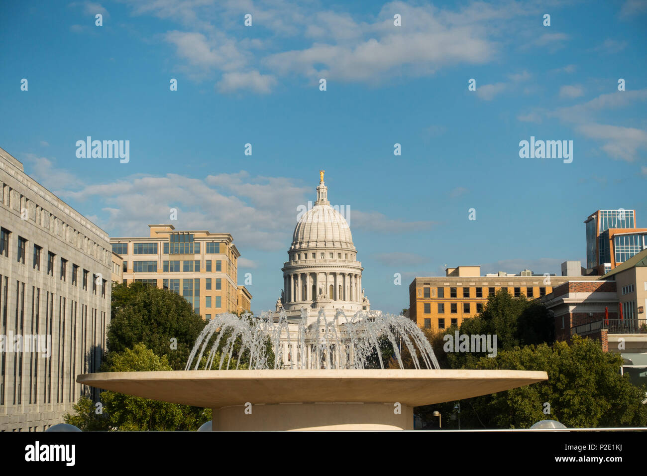capital building in Madison Wisconsin Stock Photo