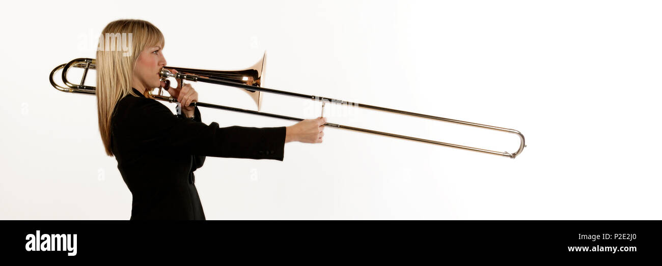 Trombone cut out hires stock photography and images Alamy