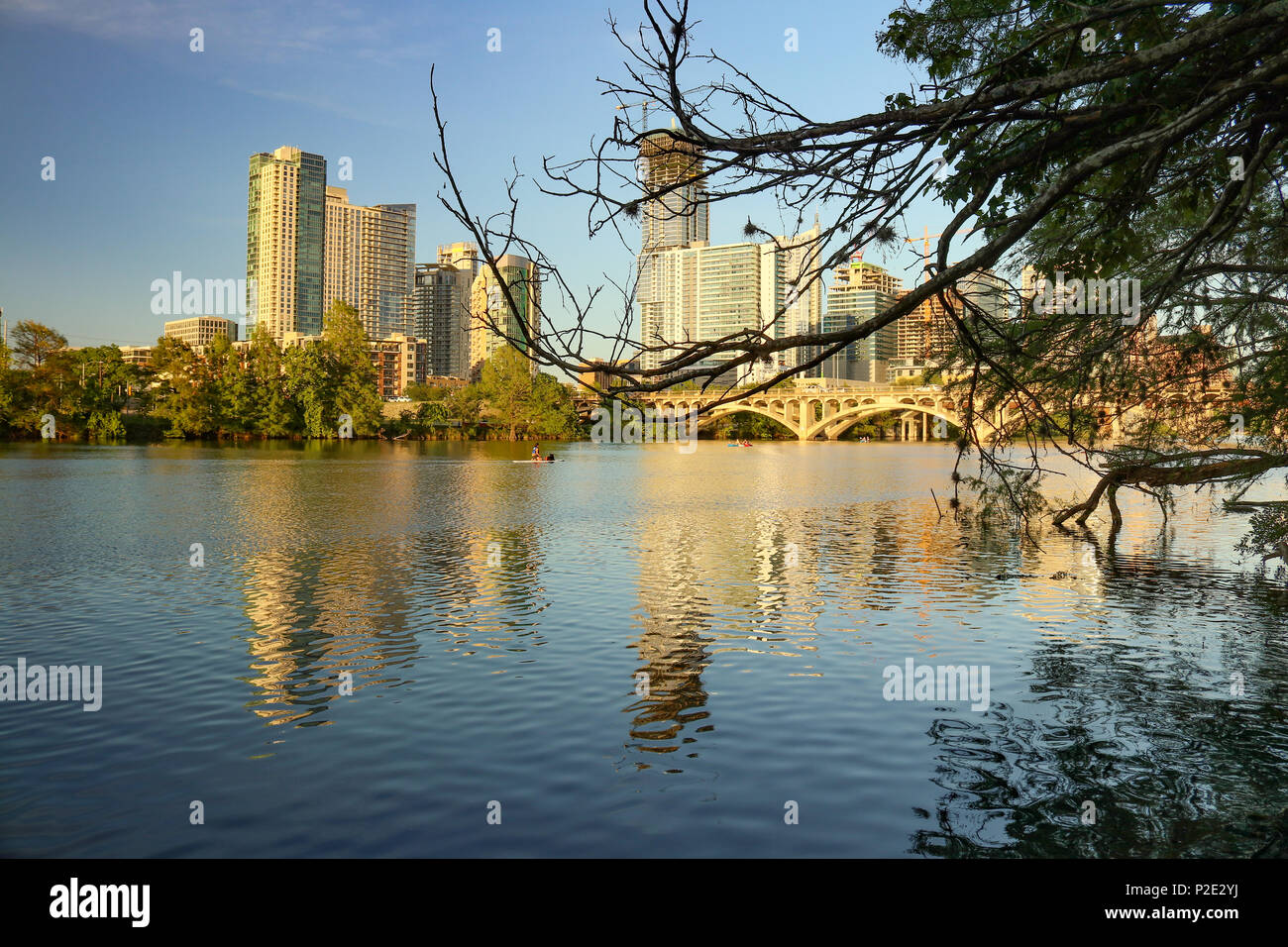 People in Austin Texas enjoying Kayaking activities on Lady Bird Lake ...