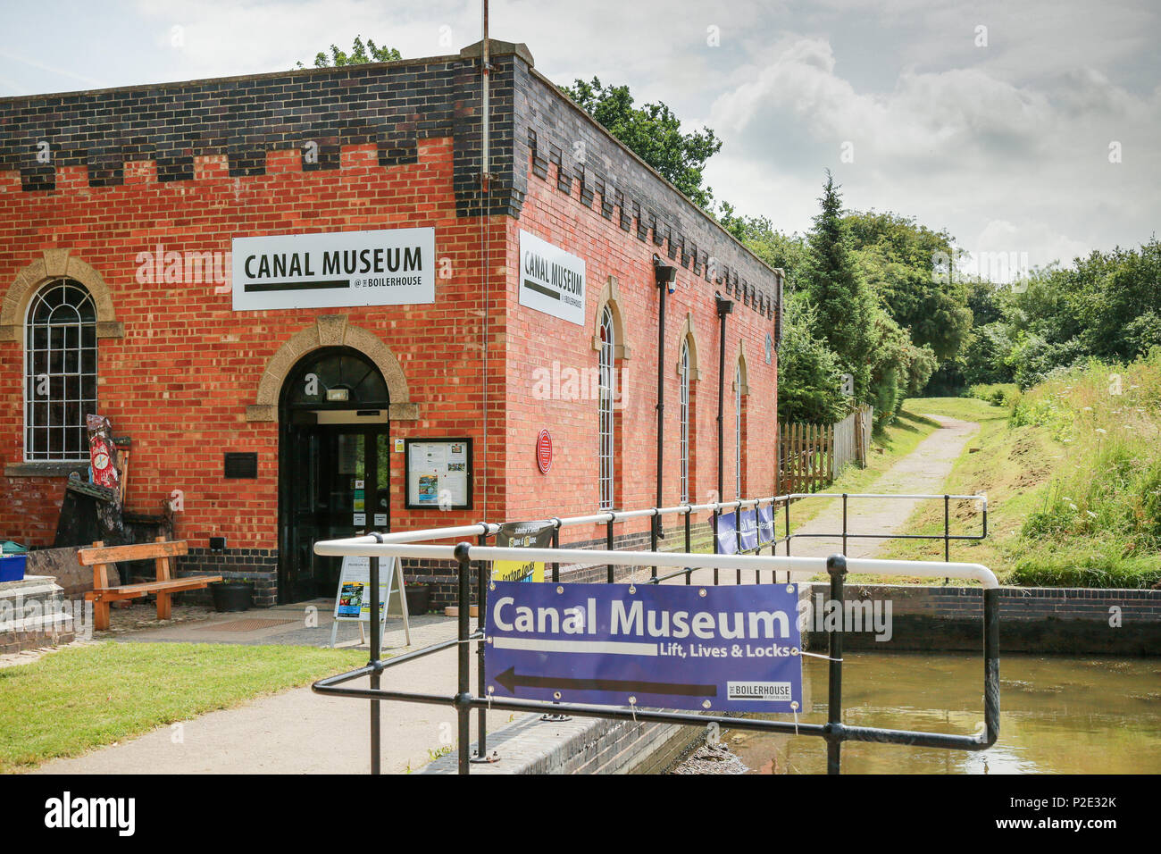 The Canal Museum at Foxton Locks in Leicestershire Stock Photo