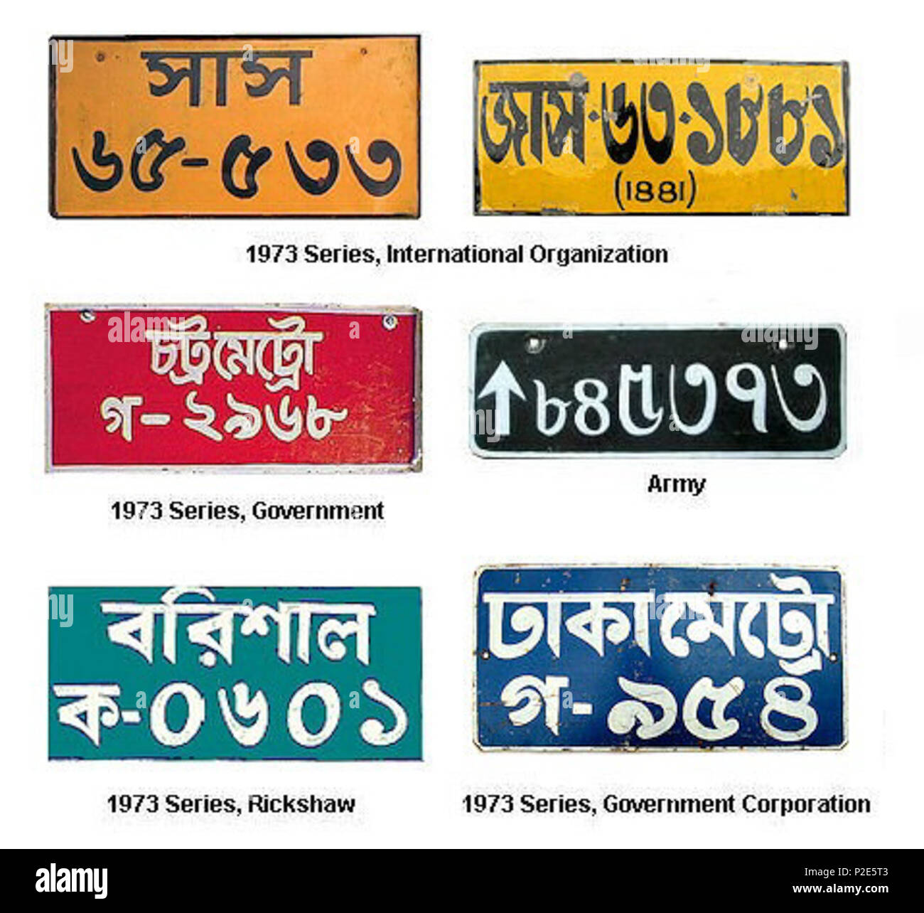 . English There are various number plates use in Bangladesh. Here is some picture of them. 17