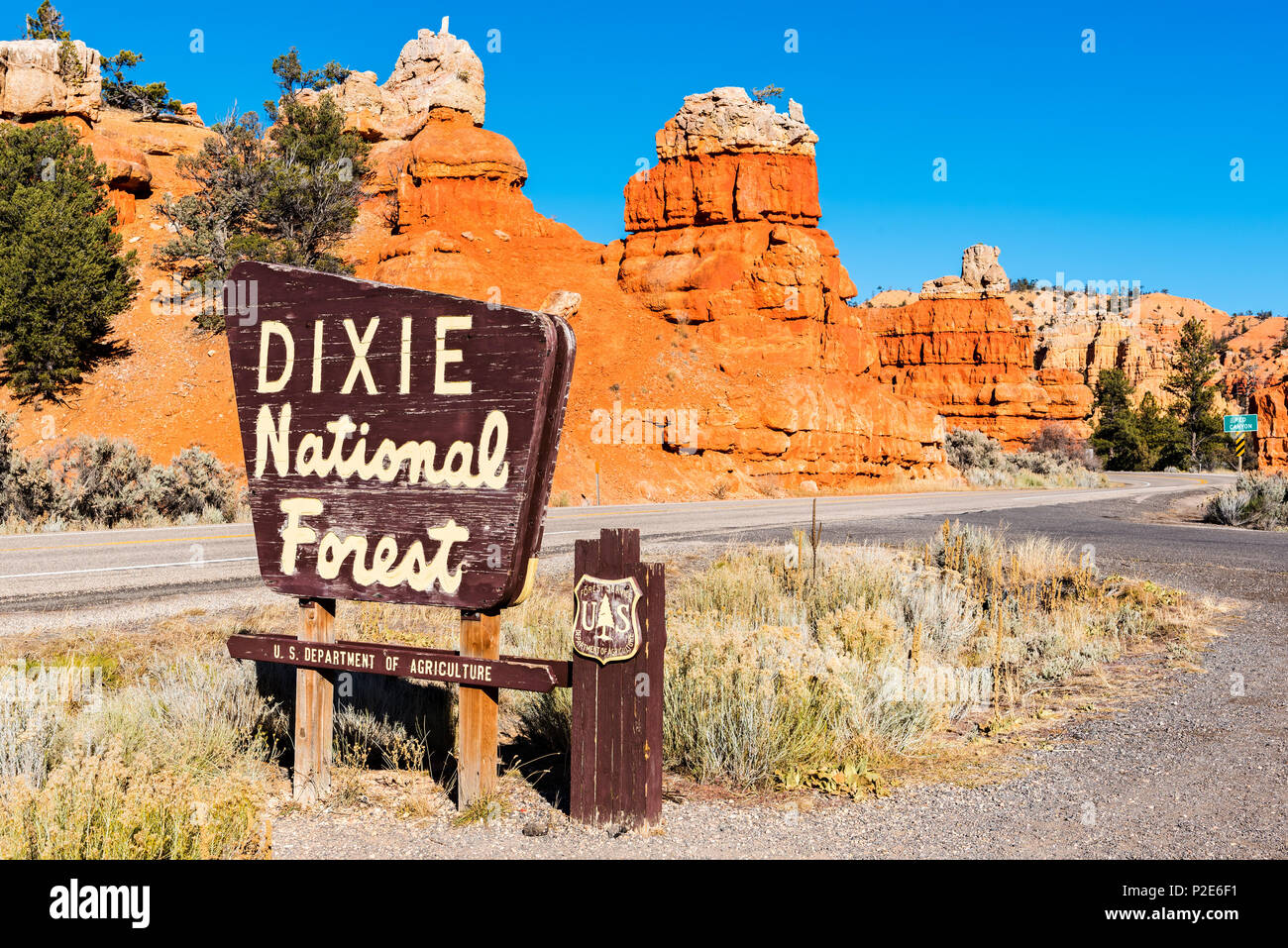 Red Canyon National Park, Dixie National Forest, Utah, USA Stock Photo
