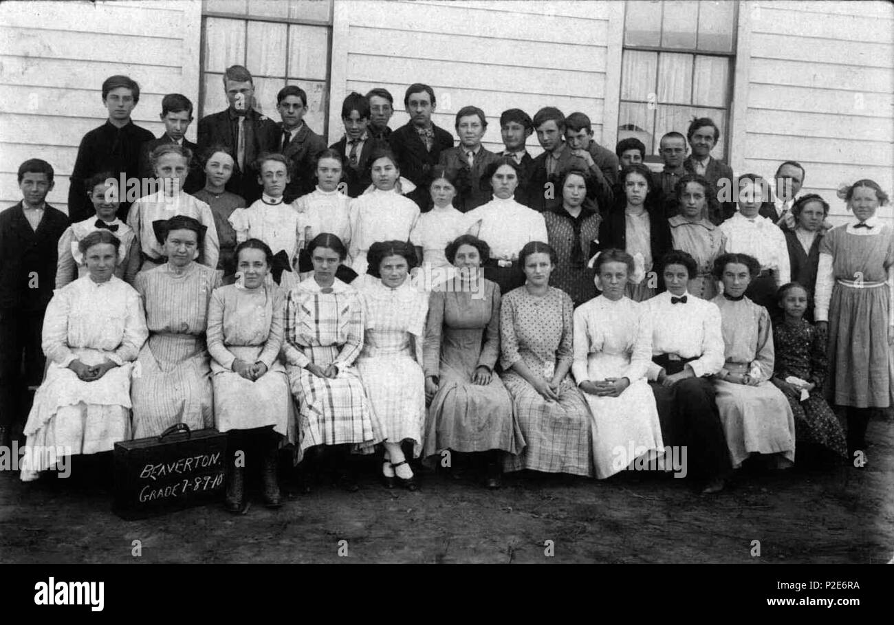 . English Beaverton Grades 7, 8, 9, and 10. Historical images of