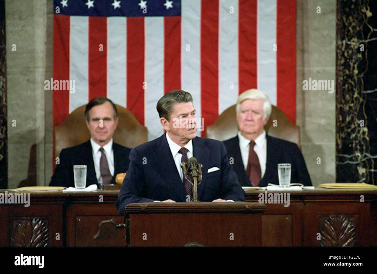 President Reagan Addressing Joint Session Of Congress On Program For Economic Recovery 18 