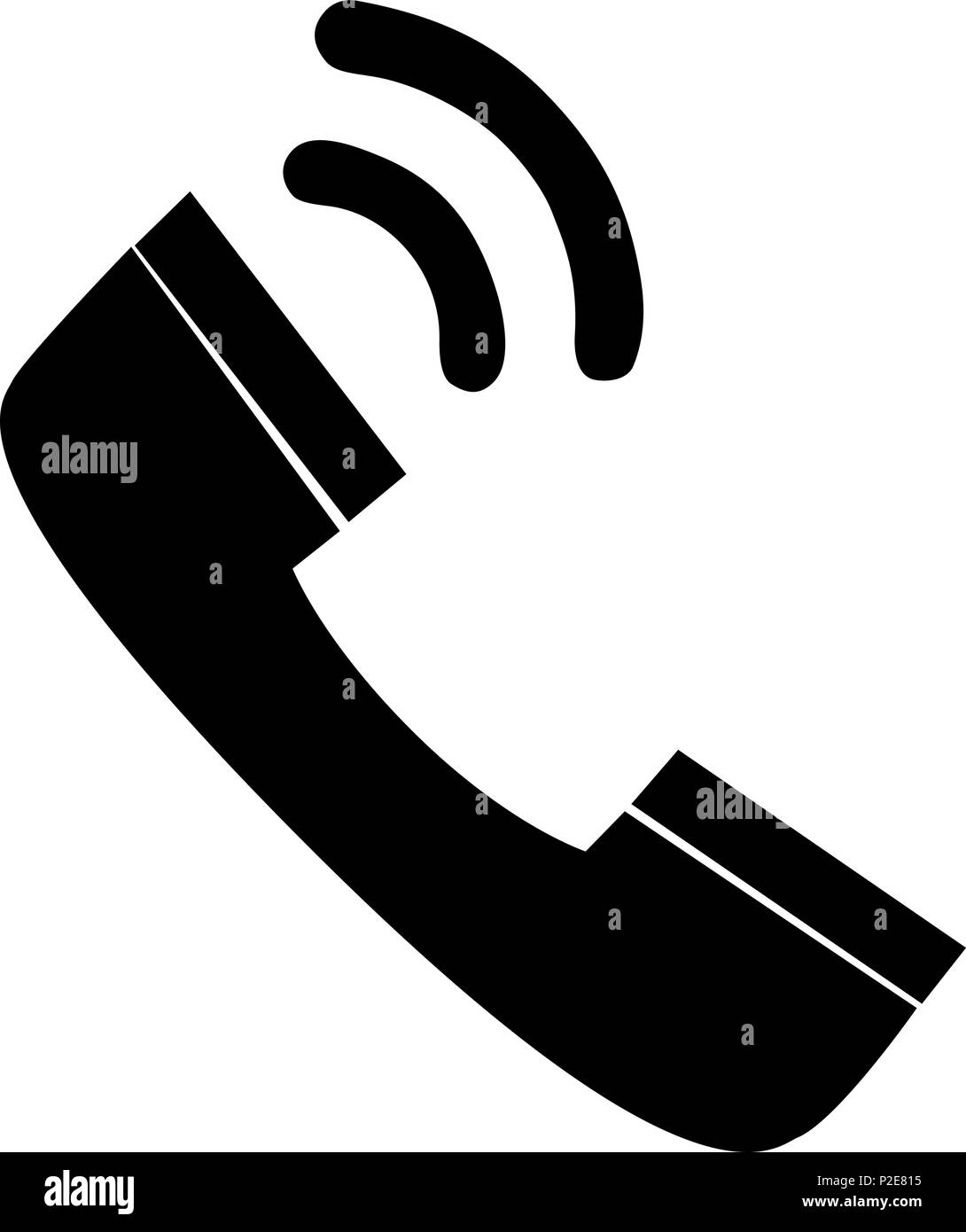 Icon Telephone Call 2d On White Background Stock Vector Image Art Alamy