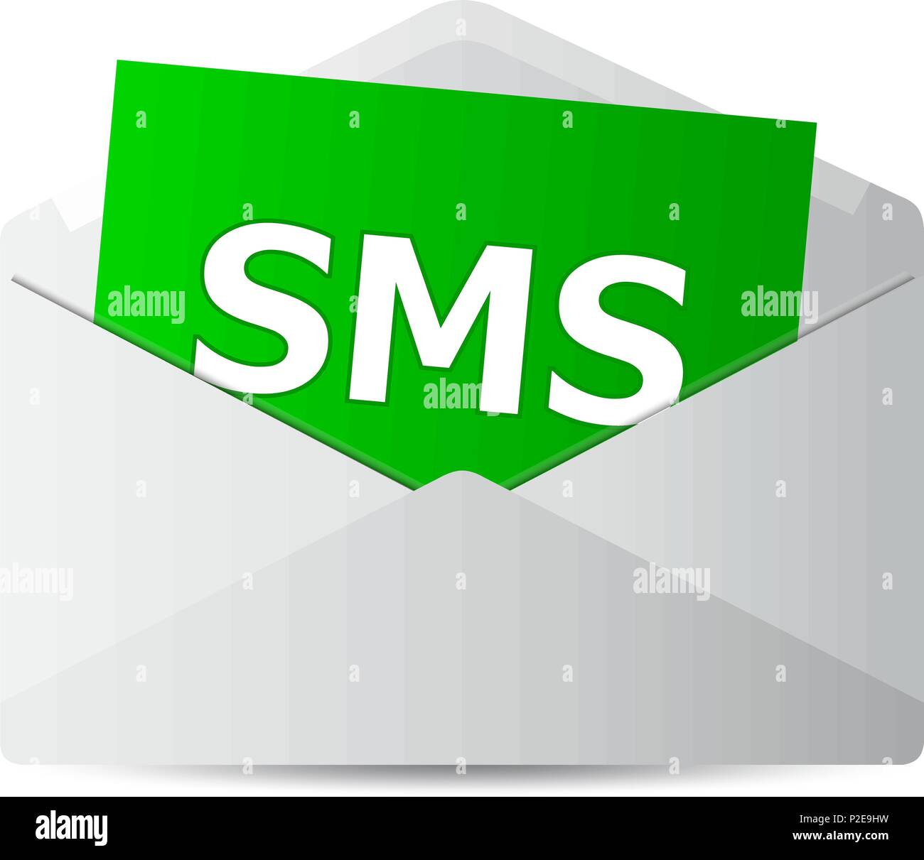 icon message 2d on white background Stock Vector Image & Art - Alamy