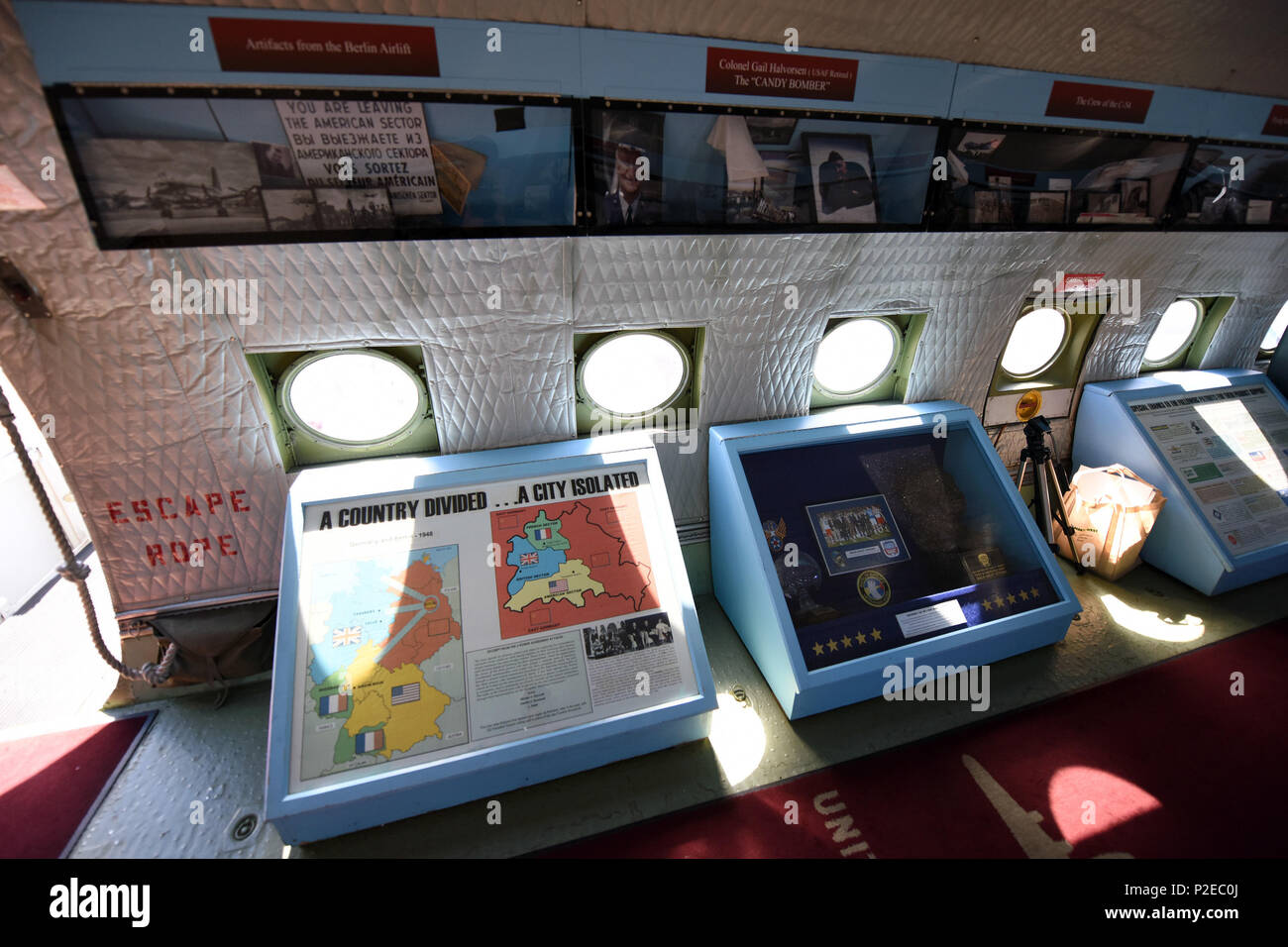 A C-54E Skymaster named “Spirit of Freedom” is a flying museum being flown  all over the country by members of the Berlin Airlift Historical Foundation  to help raise awareness of the Berlin