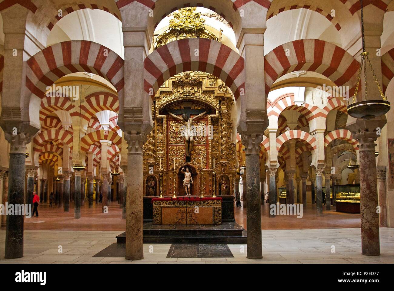 Columns Prayer Hall Mezquita Mosque Cathedral High Resolution Stock ...