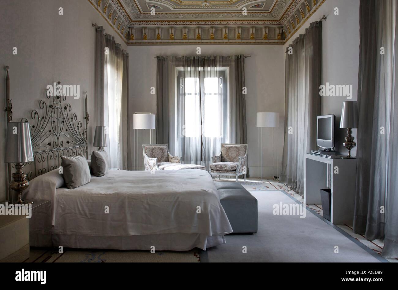 Spain, Andalusia, Granada, Suite in the hotel Palacio de los Patos of the Hospes group Stock Photo