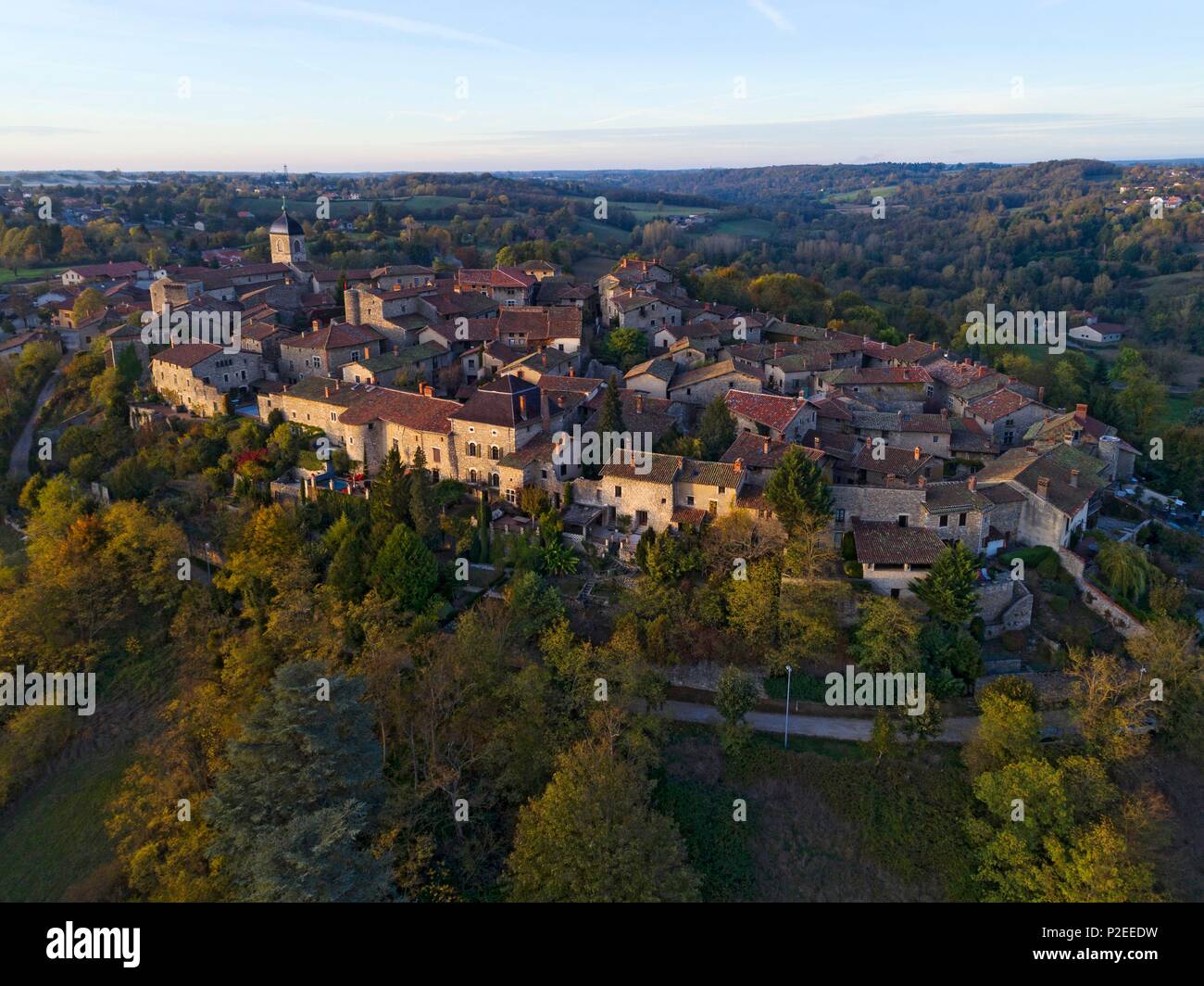 France, Ain, the medieval village of Pérouges, labeled the Most ...