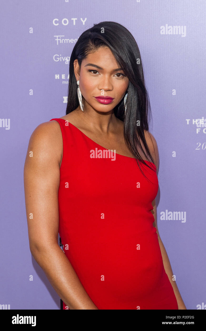 New York, NY - June 12, 2018: Pregnant Chanel Iman attends 2018