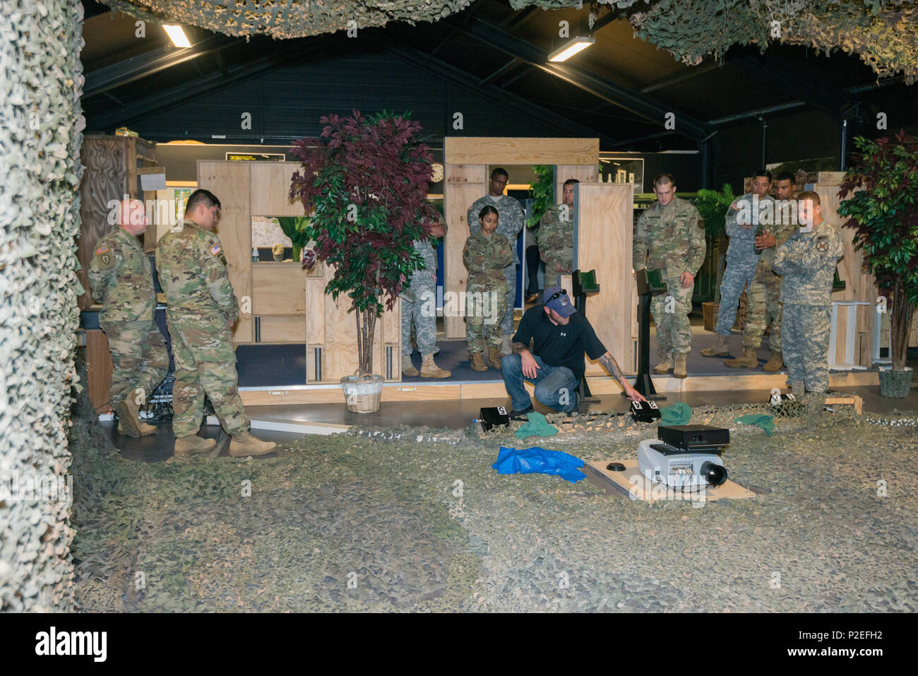 Brett Ritzmann, center, a Training Support Specialist with Training