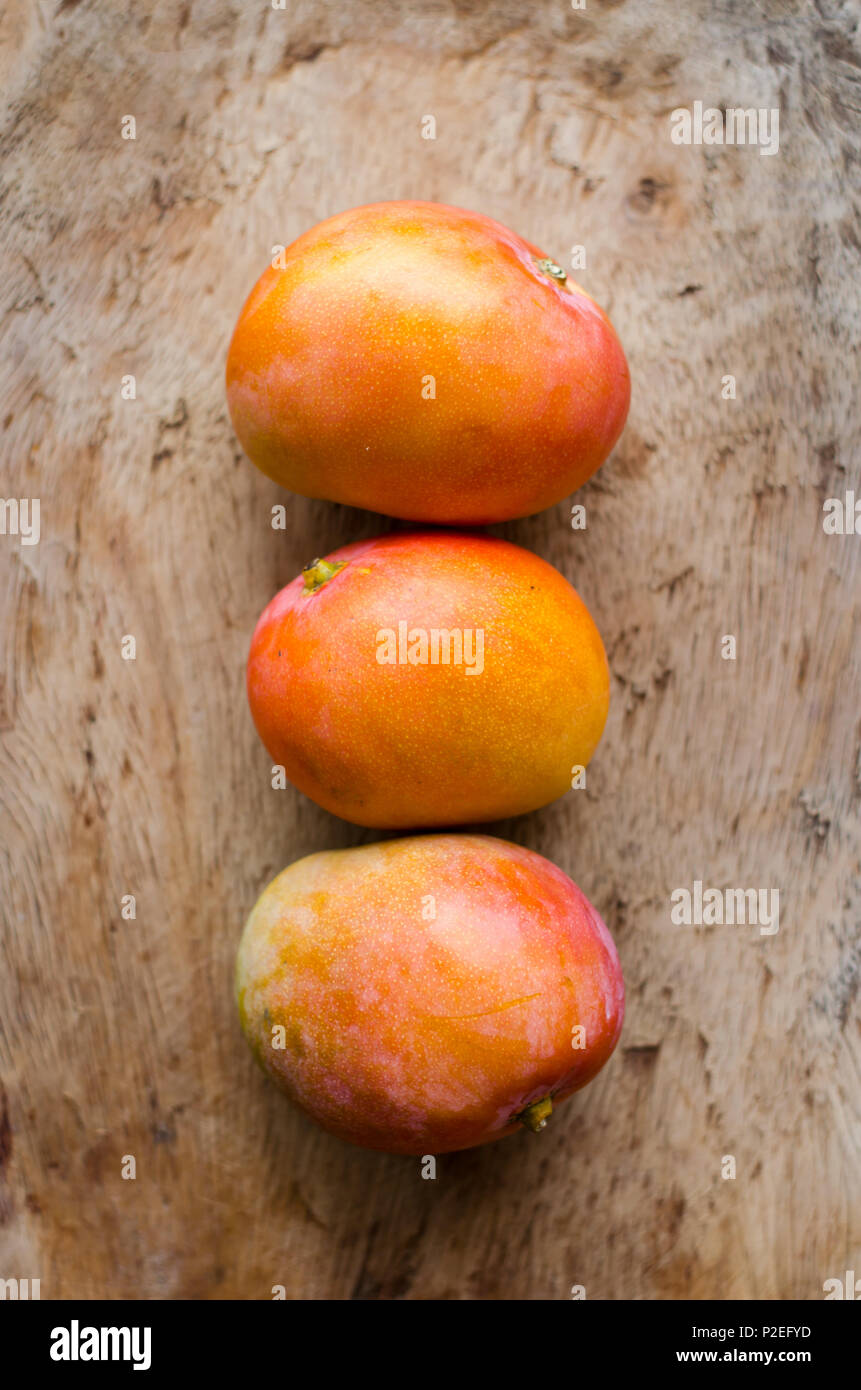 Ripe mangoes Stock Photo