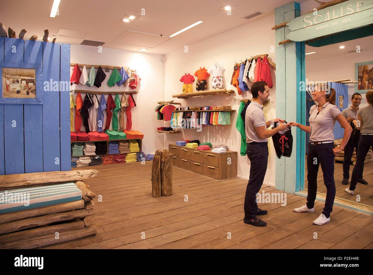 Saint tropez fashion shop french hi-res stock photography 