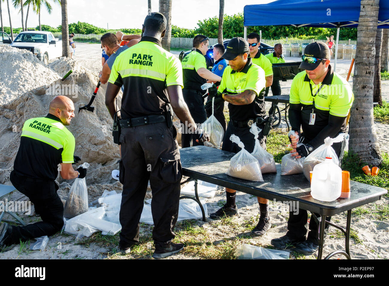 Florida,FL South,Miami Beach,free sandbags,Hurricane Irma,preparation