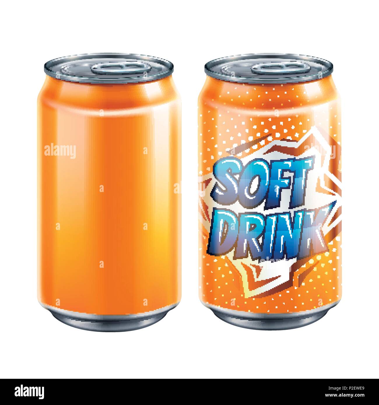 Download Soft Drink Tin Can Mockup Template Set In 3d Illustration Stock Vector Image Art Alamy PSD Mockup Templates