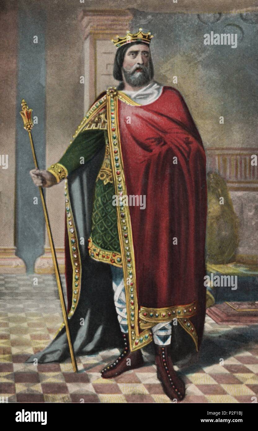 Don Ordoño II Adefónsiz (871León, 924). Rey de León Stock Photo Alamy
