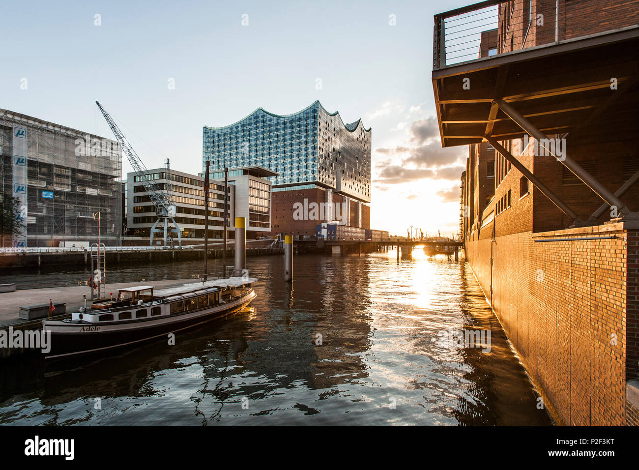 Elbphilharmonie in the Hafencity of Hamburg, north Germany, Germany Stock Photo