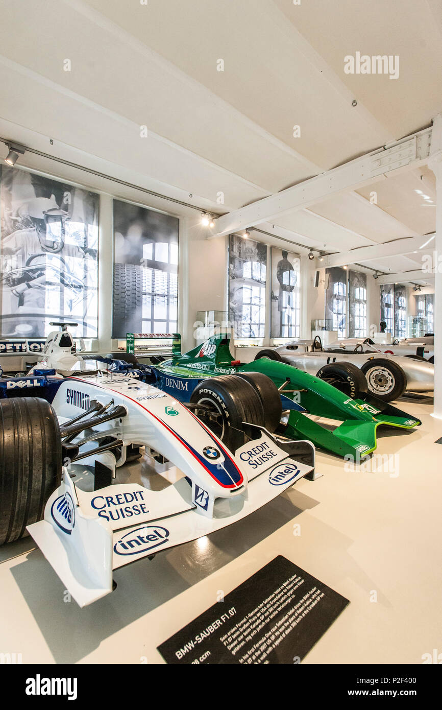 the Prototyp car museum in the Hafencity of Hamburg, north Germany, Germany Stock Photo