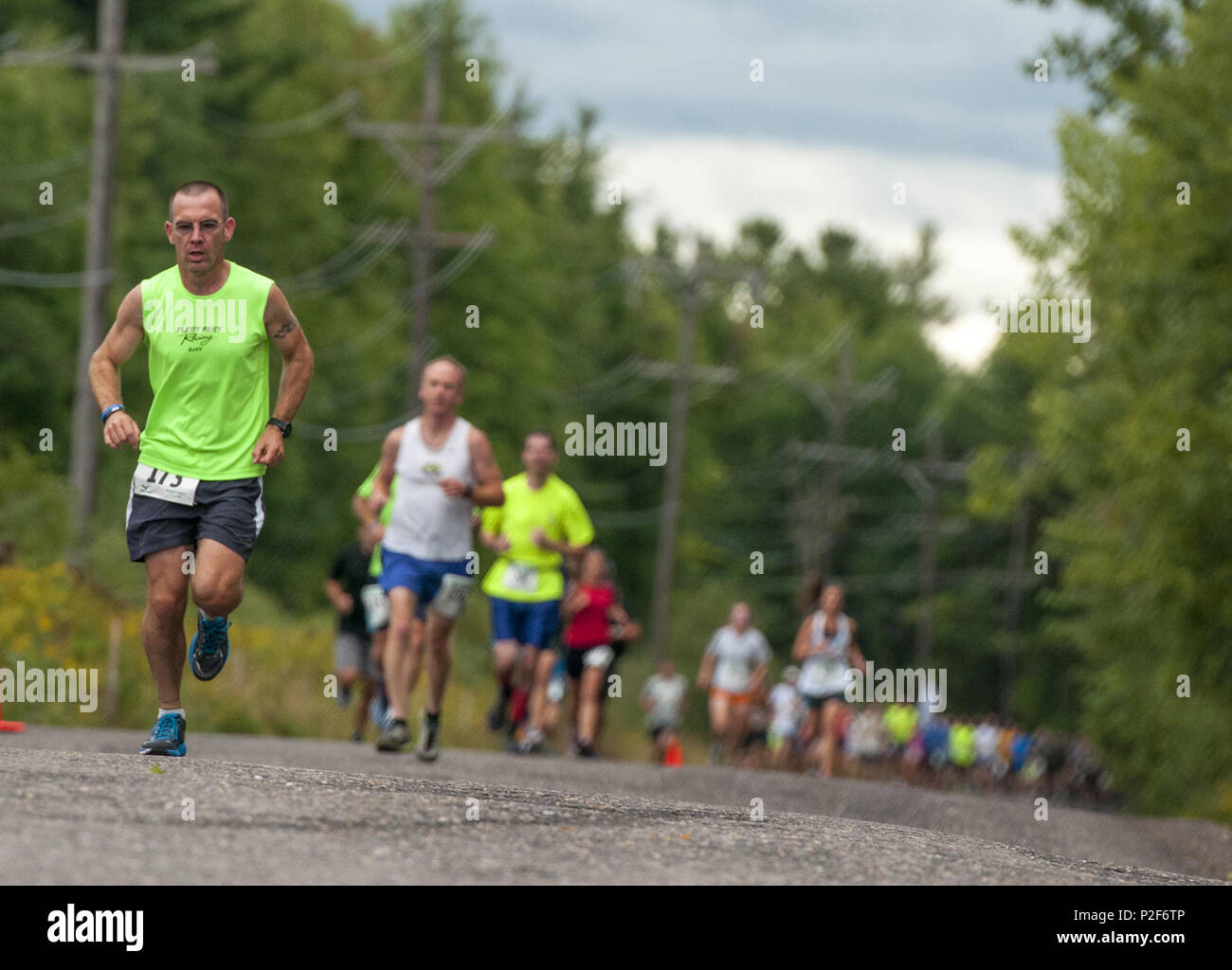 Second overall in the individual 11k event, Chris Matthews, running in