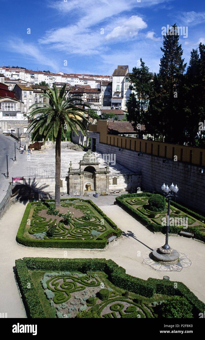 Termas Las Burgas, aguas termales, salud, jardines Stock Photo - Alamy