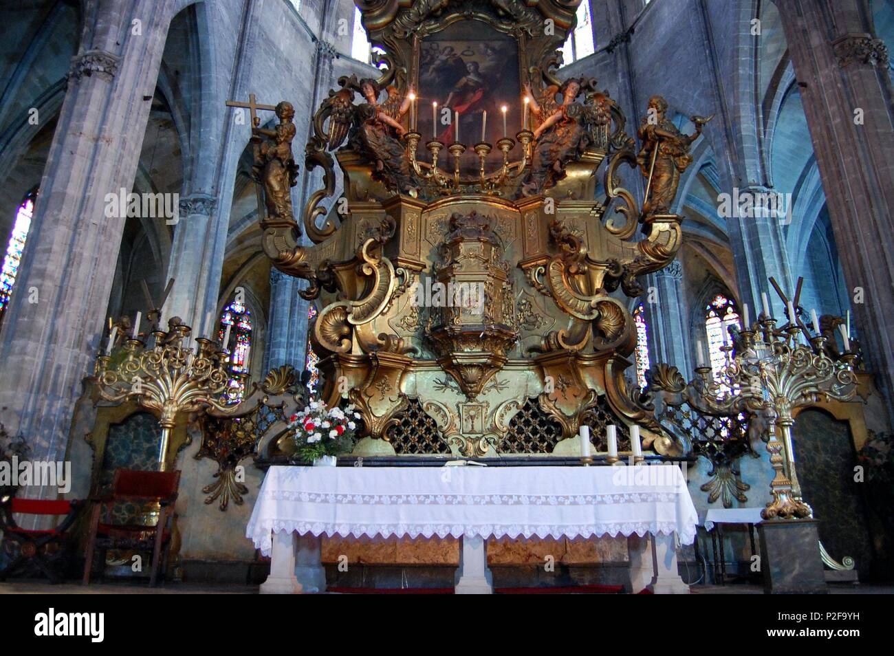 Interior De La Iglesia De Santa Eulalia Plaza De Santa Eulalia