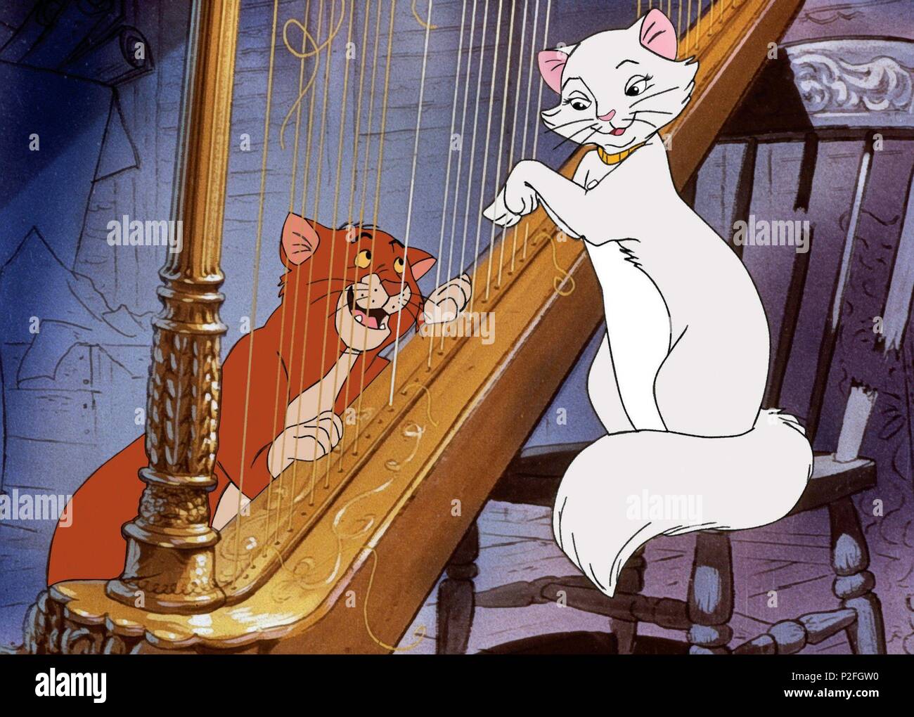 Original Film Title THE ARISTOCATS. English Title THE ARISTOCATS. Film Director WOLFGANG REITHERMAN. Year 1970. Credit DISNEY Album Stock Photo Alamy