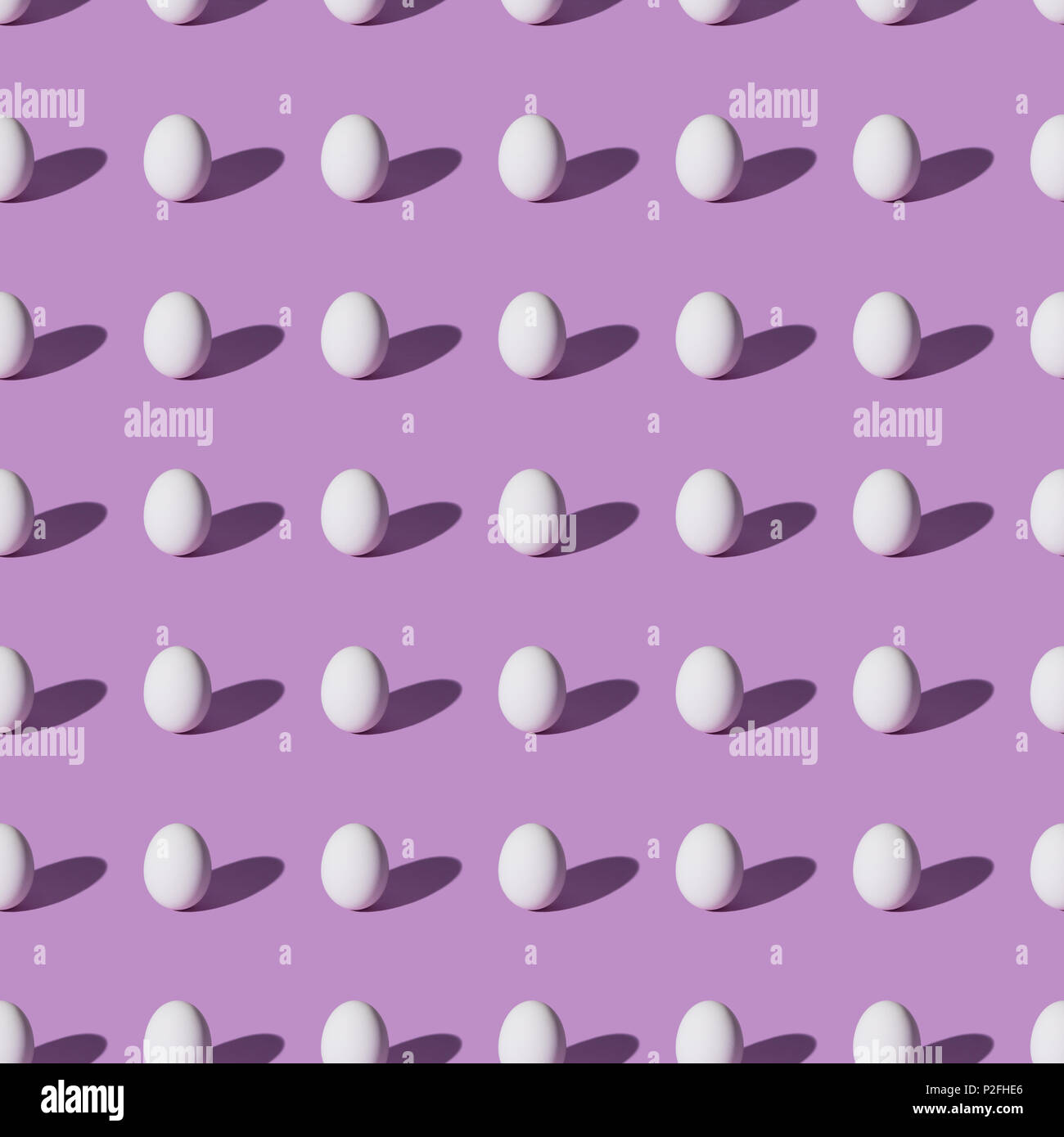 set of chicken eggs on purple background Stock Photo - Alamy