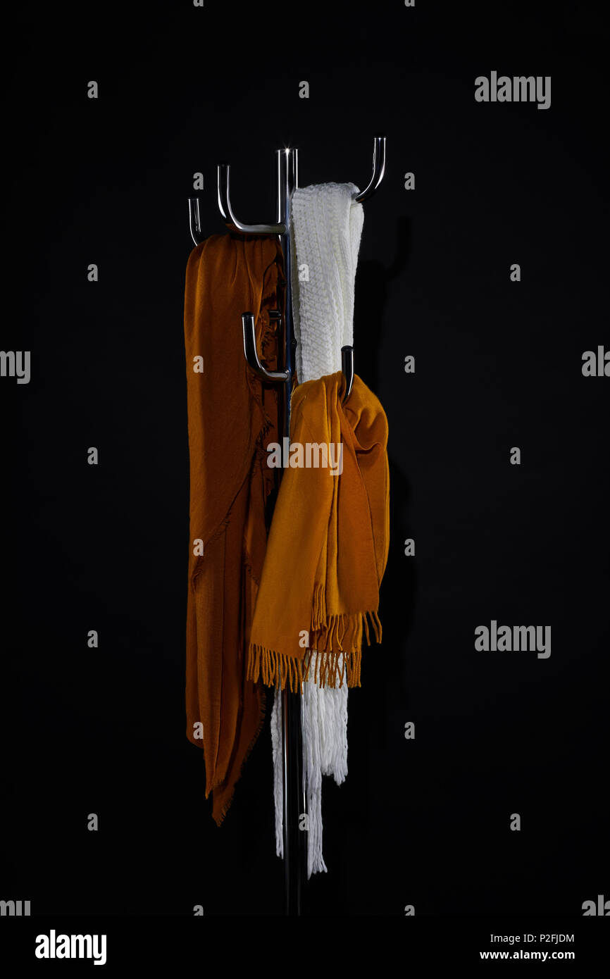 Scarves on rack hi-res stock photography and images - Alamy