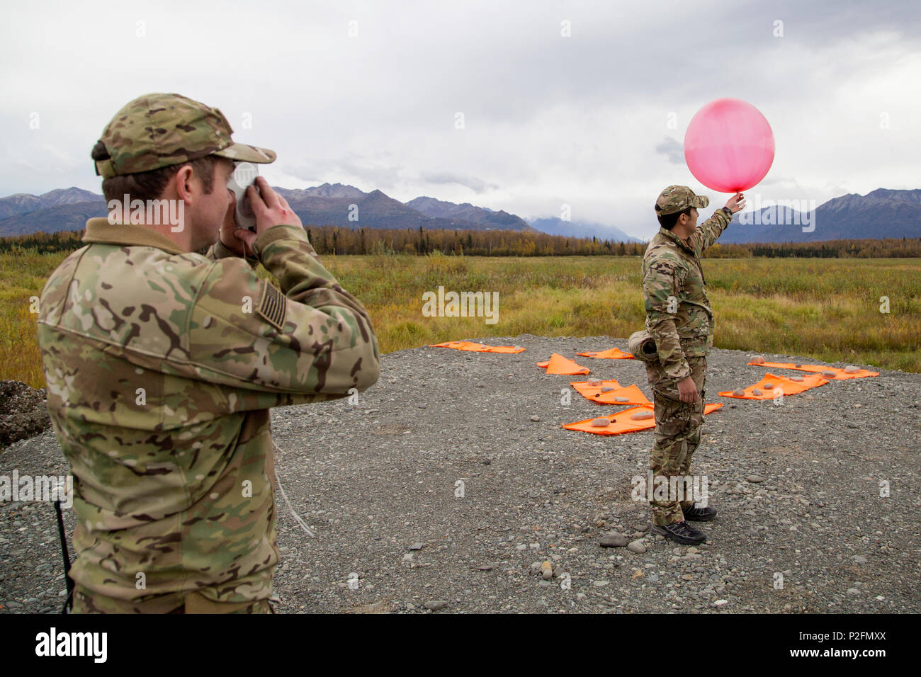 U.S. Air Force Staff Sgts. Nicolas Strickler, left, and Dean Maddox, assigned to the 3rd Air