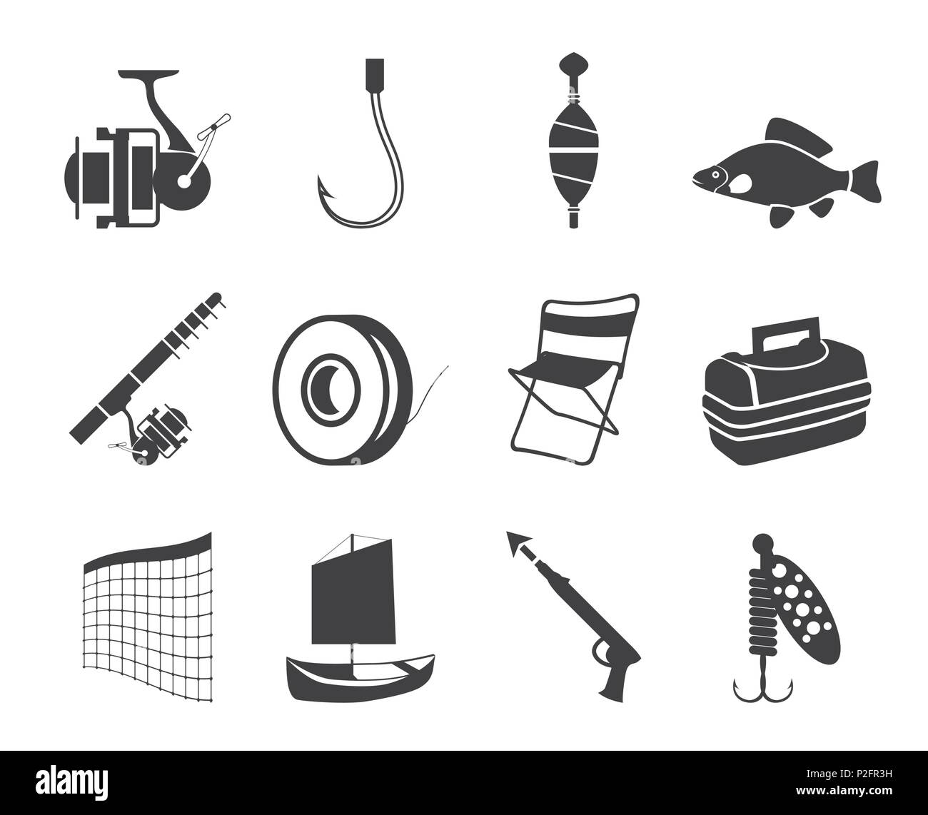 Fishing with gaff hook Stock Vector Images - Alamy