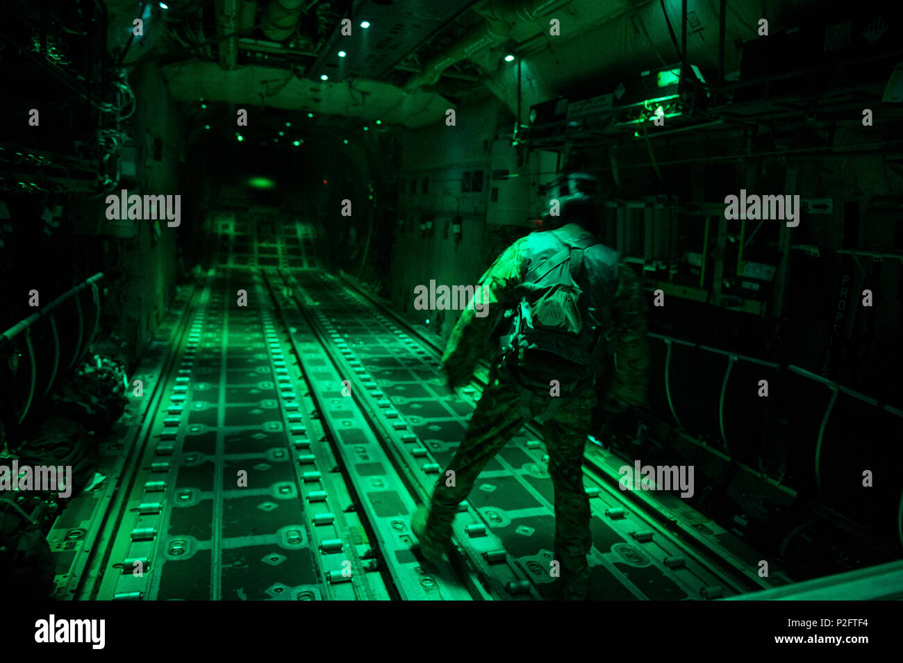 A C-130 Hercules loadmaster from the 737th Expeditionary Airlift ...