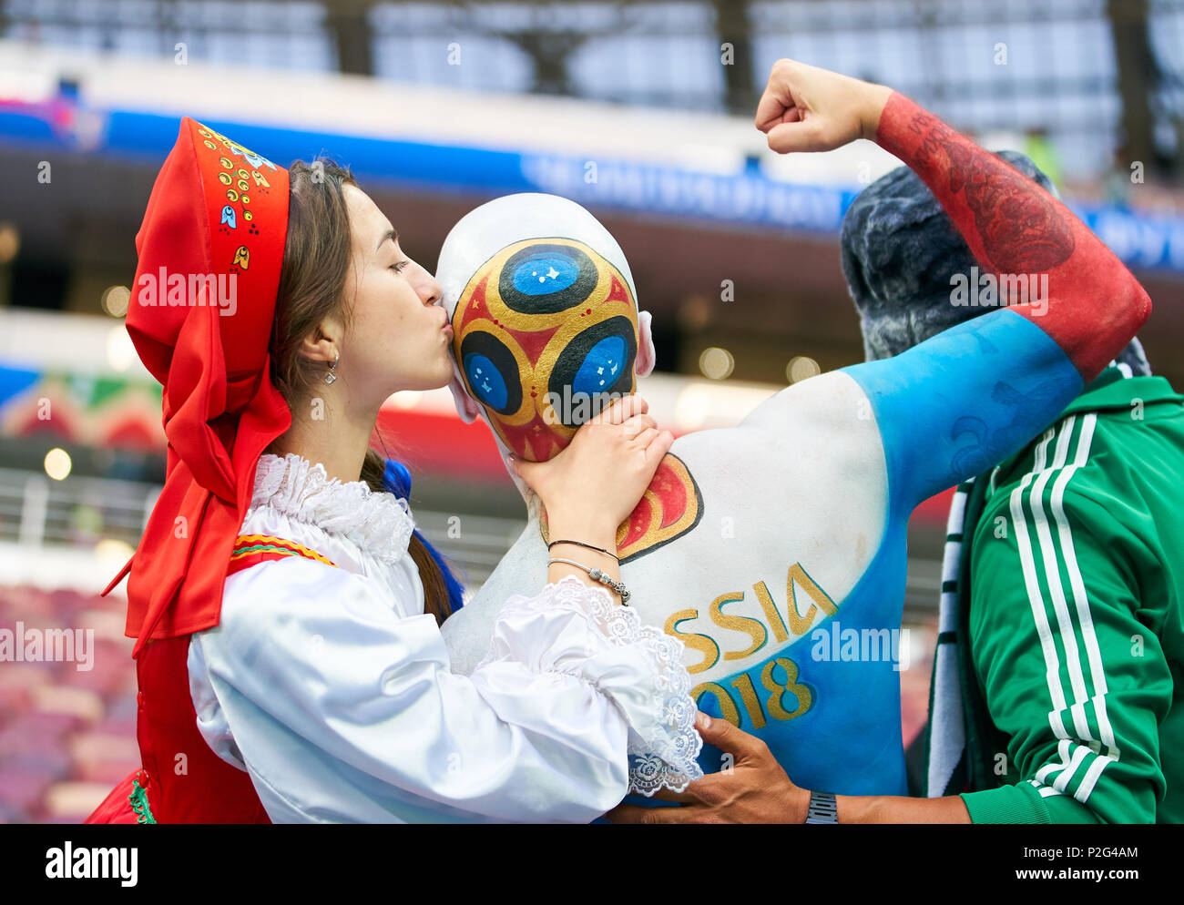 World cup opening ceremony flags hi-res stock photography and images - Alamy