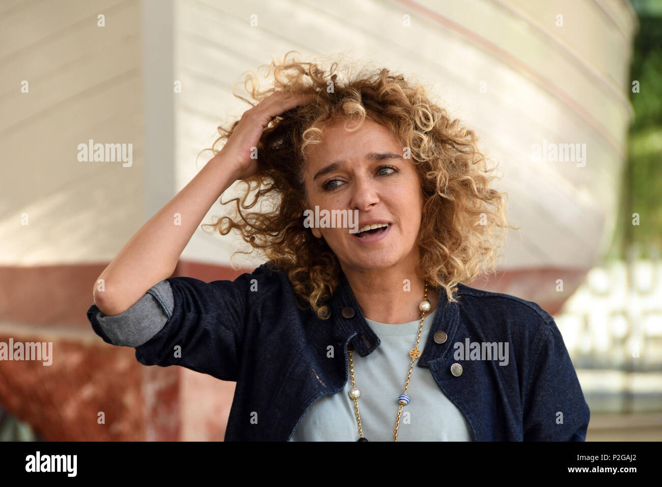 Rome Italy 15 June 2018 - MAXXI - Museo nazionale delle arti del XXI secolo - Photocall film presentation DEI Valeria Golino producer of the film Credit: Giuseppe Andidero/Alamy Live News Stock Photo