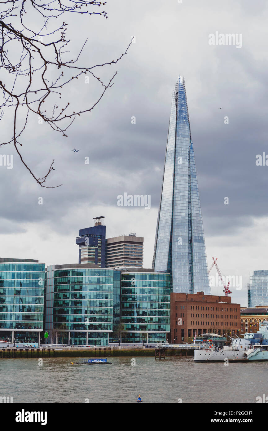 The Shard, tallest building in UK, iconic architectural landmarks of