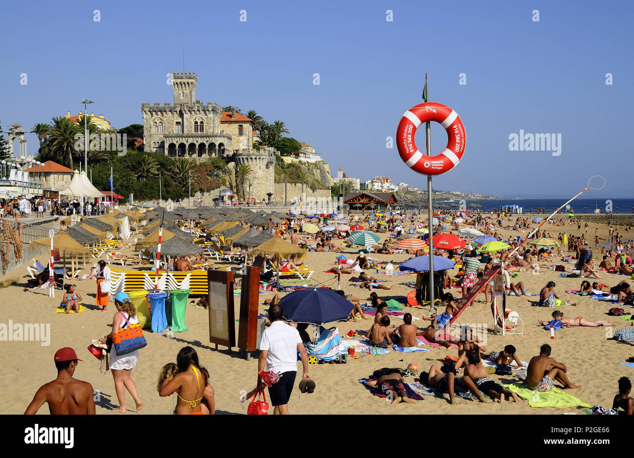 Estoril beach near Lisbon, Portugal Stock Photo