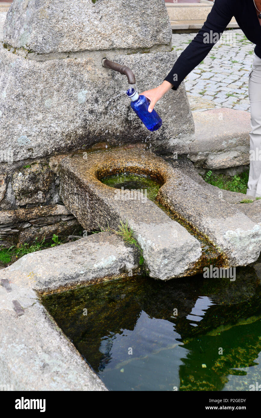 Font in Montesinho in Parque Natural Montesinho near Braganca, Tras-os-Montes, Northeast-Portugal, Portugal Stock Photo