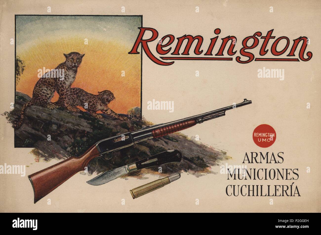 Portada del catálogo de armas y cartuchos Remington, de 1924 Stock Photo -  Alamy