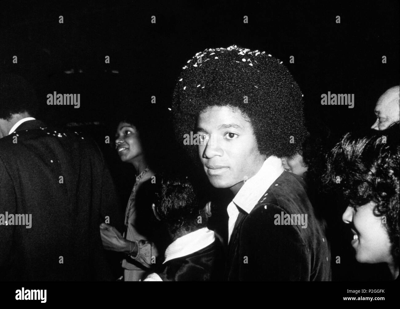 Michael Jackson at the premier benefit of 'The Wiz.' Oct. 1978. Stock Photo