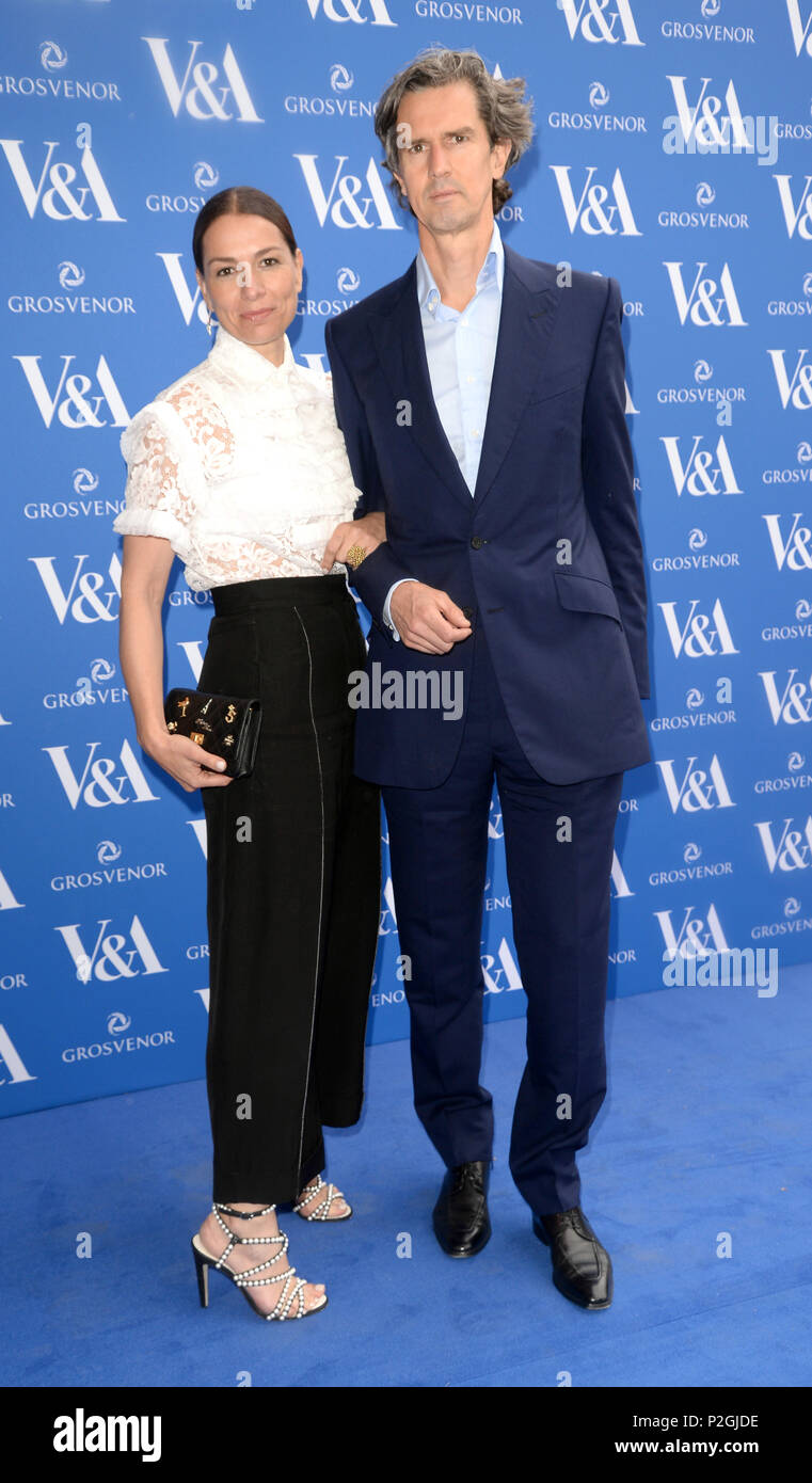 Photo Must Be Credited ©Alpha Press 078237 13/06/2018 Yana Peel and Stephen Peel at the Frida Kahlo VIP Private Preview at V&A Museum in London Stock Photo