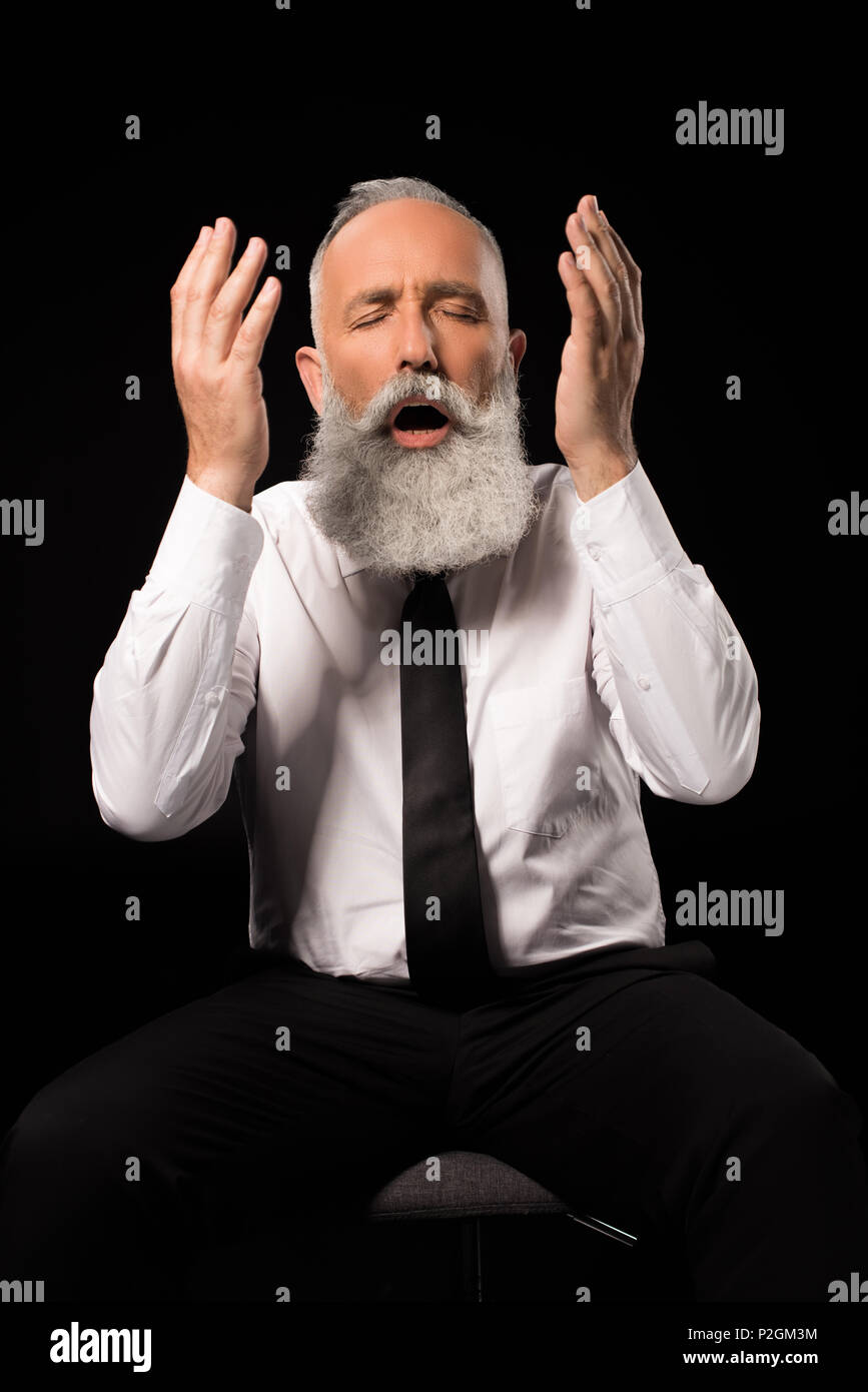 Man throwing chair hires stock photography and images Alamy