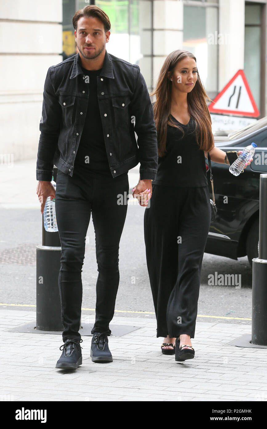 TOWIE James Locke and Yasmin Oukhellou arriving at BBC Radio One studios  for an interview - London Featuring: James Locke, Yasmin Oukhellou Where:  London, United Kingdom When: 14 May 2018 Credit: WENN.com
