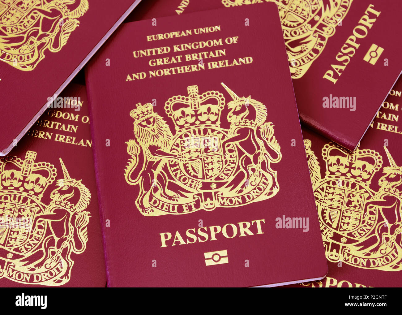 British Passport Stock Photo
